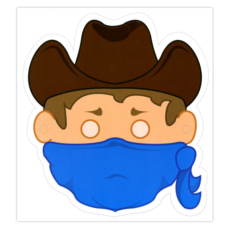 Centraal boekhuis maskers: cowboys en indianen