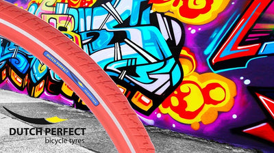 Dutchperfect buitenband dutch perfect 28 x 1 ½ 40-635 no puncture - rood met reflectie