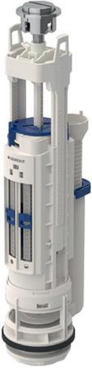 Geberit bodemventiel type 290 duobloc grote kleine spoelin - hoogglans chroom