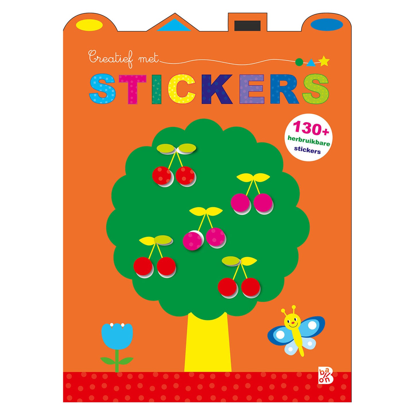 Standaard uitgeverij creatief met stickers - kersenboom