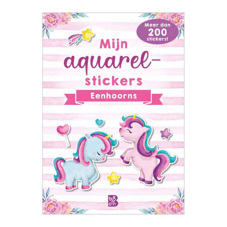 Standaard uitgeverij mijn aquarelstickers - eenhoorns