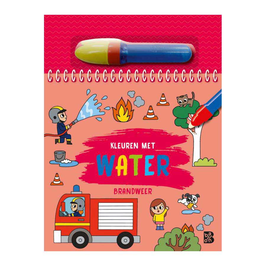Standaard uitgeverij kleuren met water - brandweer