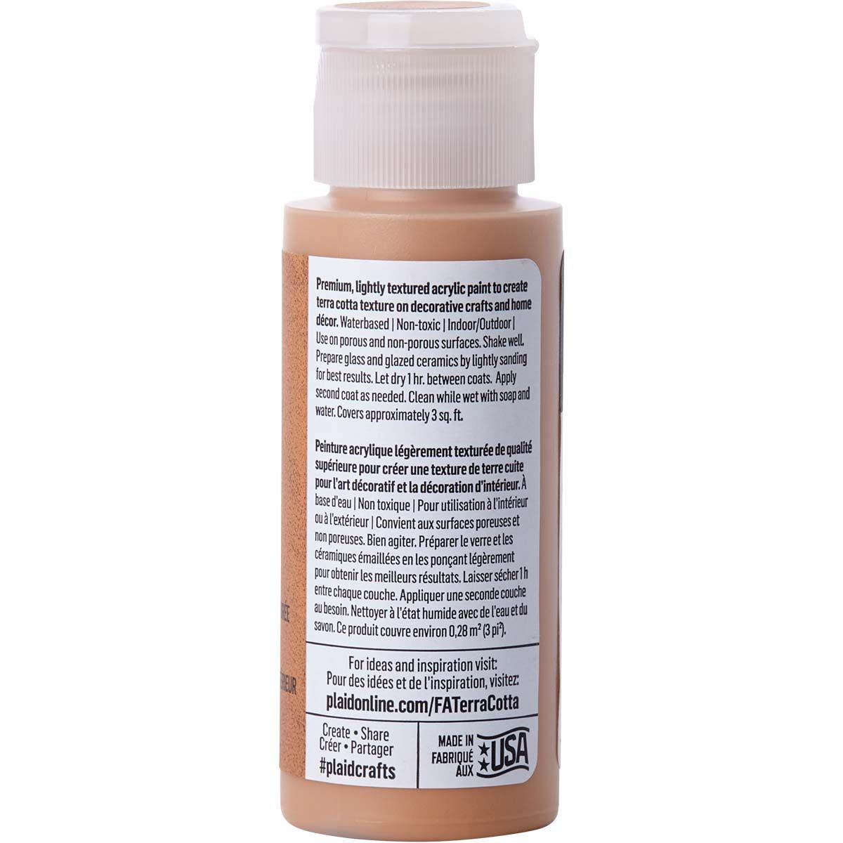 Folkart • terra cotta textured acrylic paint 59ml pueblo
