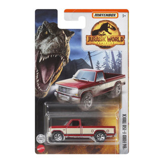 Mattel jurassic world matchbox diecast collectie (legacy movie) assorti