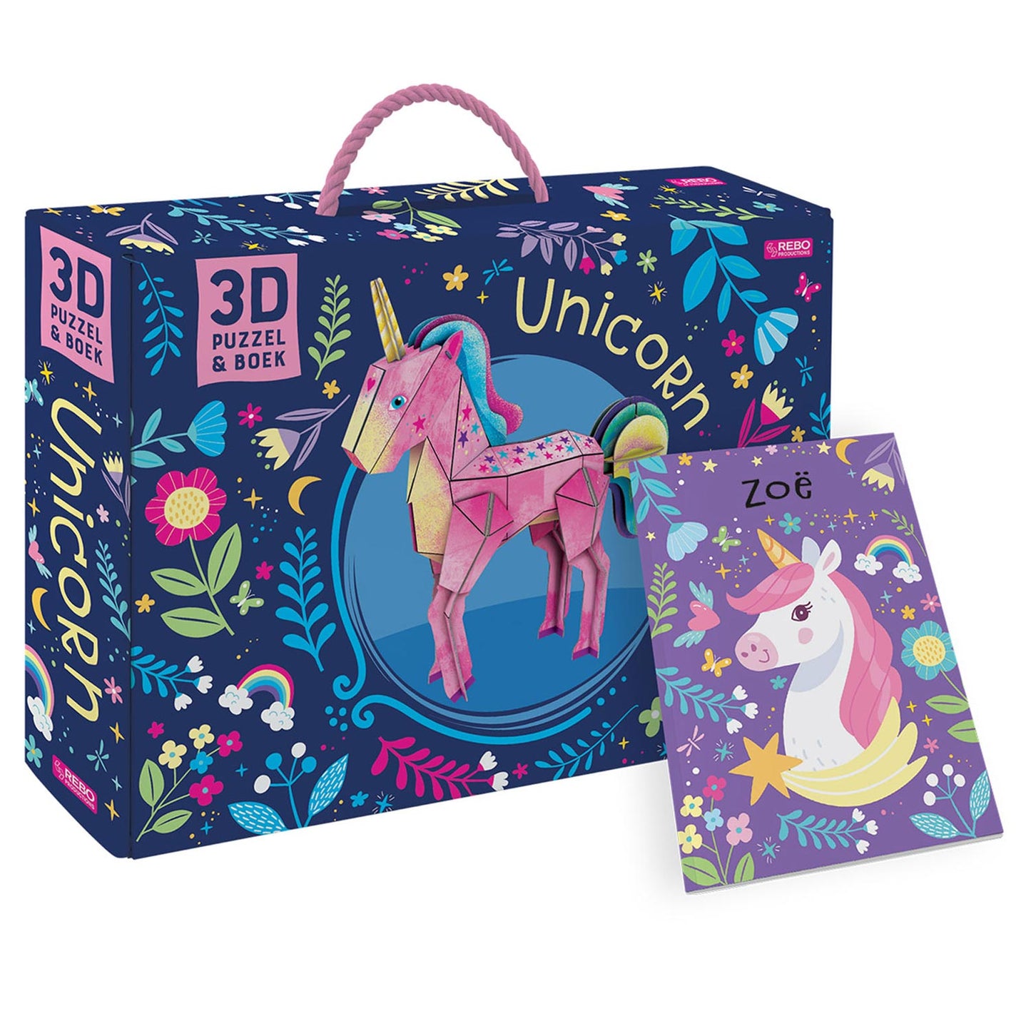 Rebo publishers boek + 3d model eenhoorn - 47st.