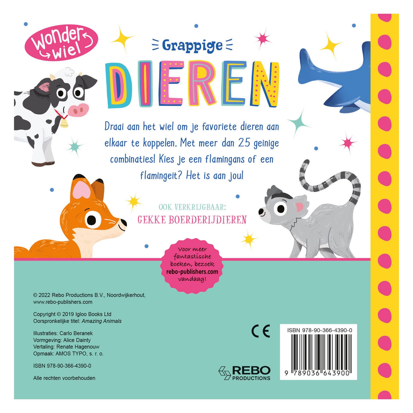 Rebo publishers grappige dieren - wonderwiel