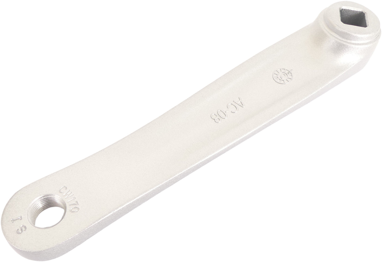 Edge crankarm links atb 170mm aluminium - zilver