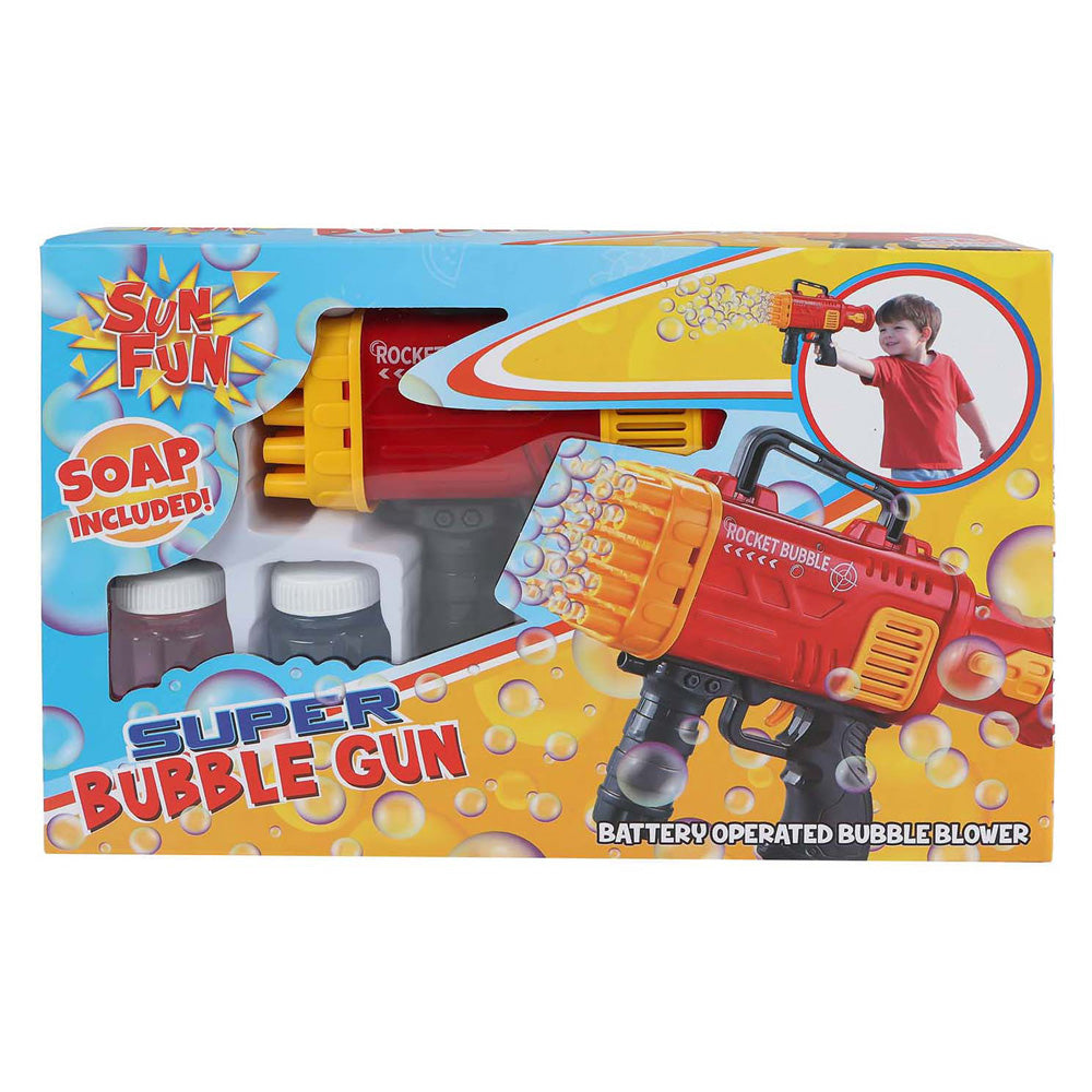 Sun fun super bellenblaaspistool met 2 potjes van 50ml
