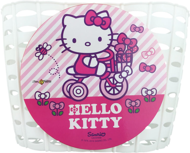 Bike fashion kinder fietsmand kids basket hello kitty plastic