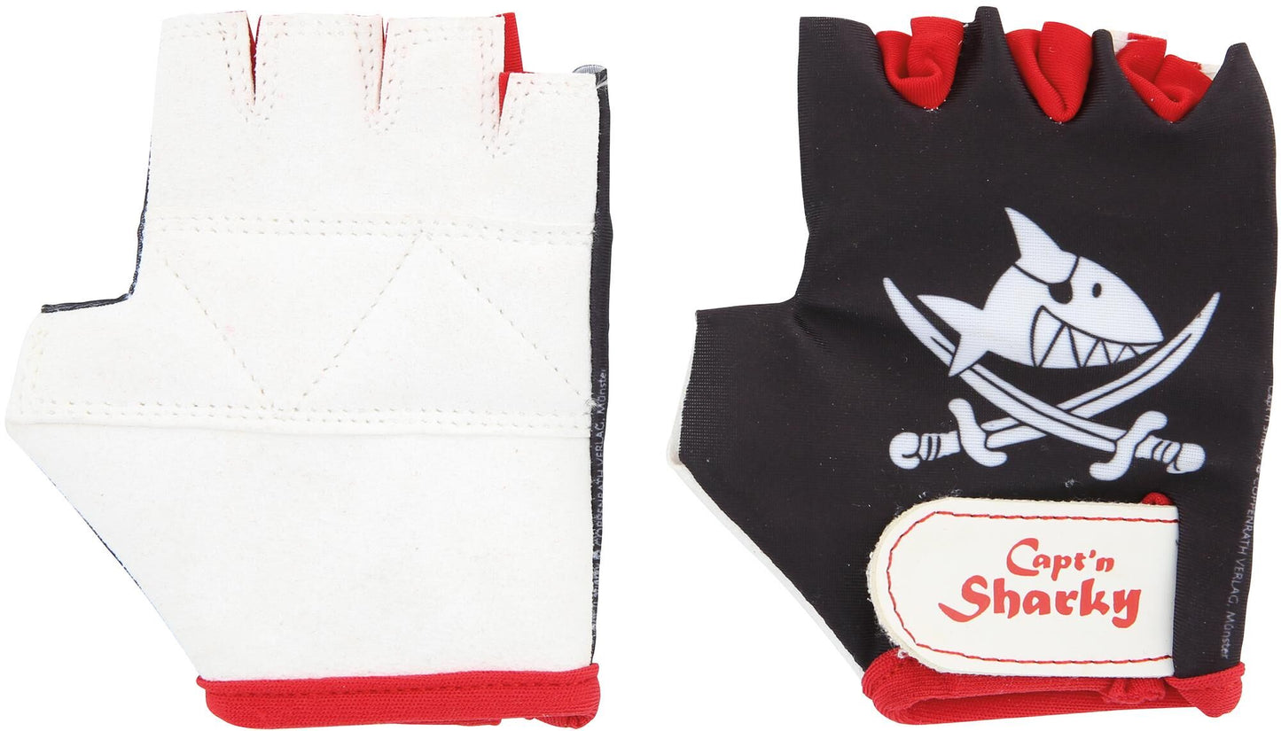 Bike fashion kinderhandschoen capt'n sharky kids gloves sharky size 5 b w r