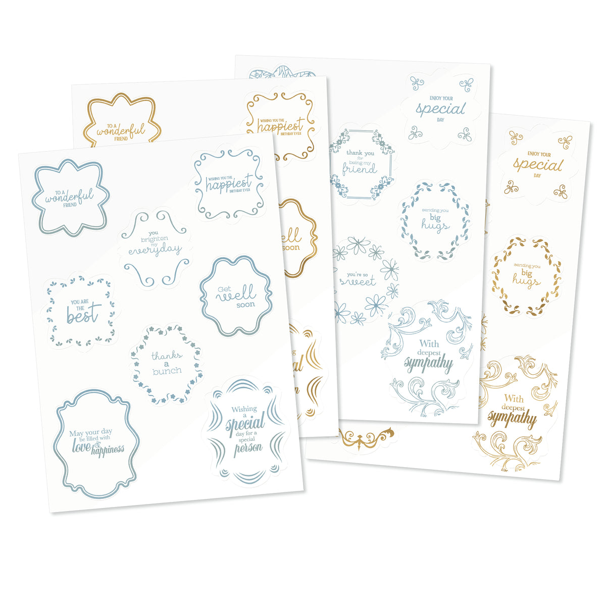 Tonic studios • essentials foil pack topper sentiment
