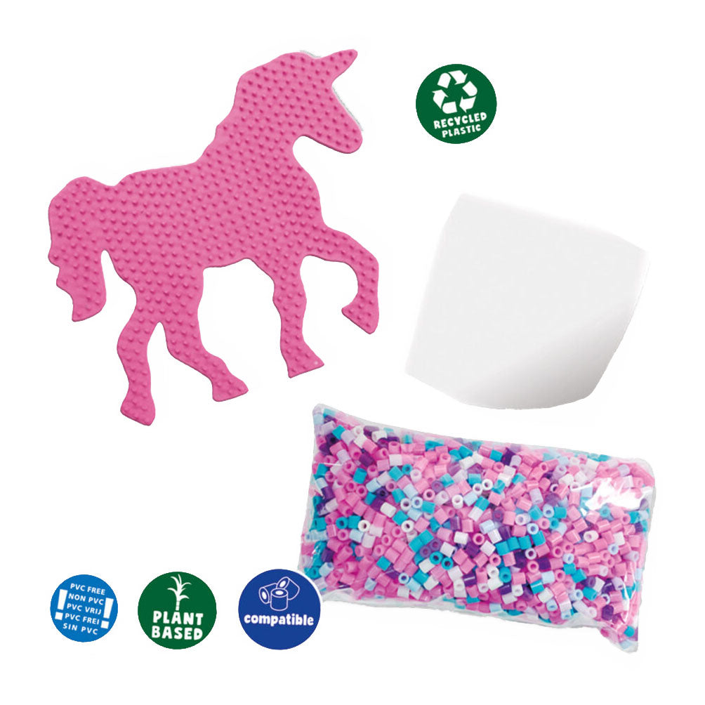 Ses green beedz - strijkkralenset unicorn