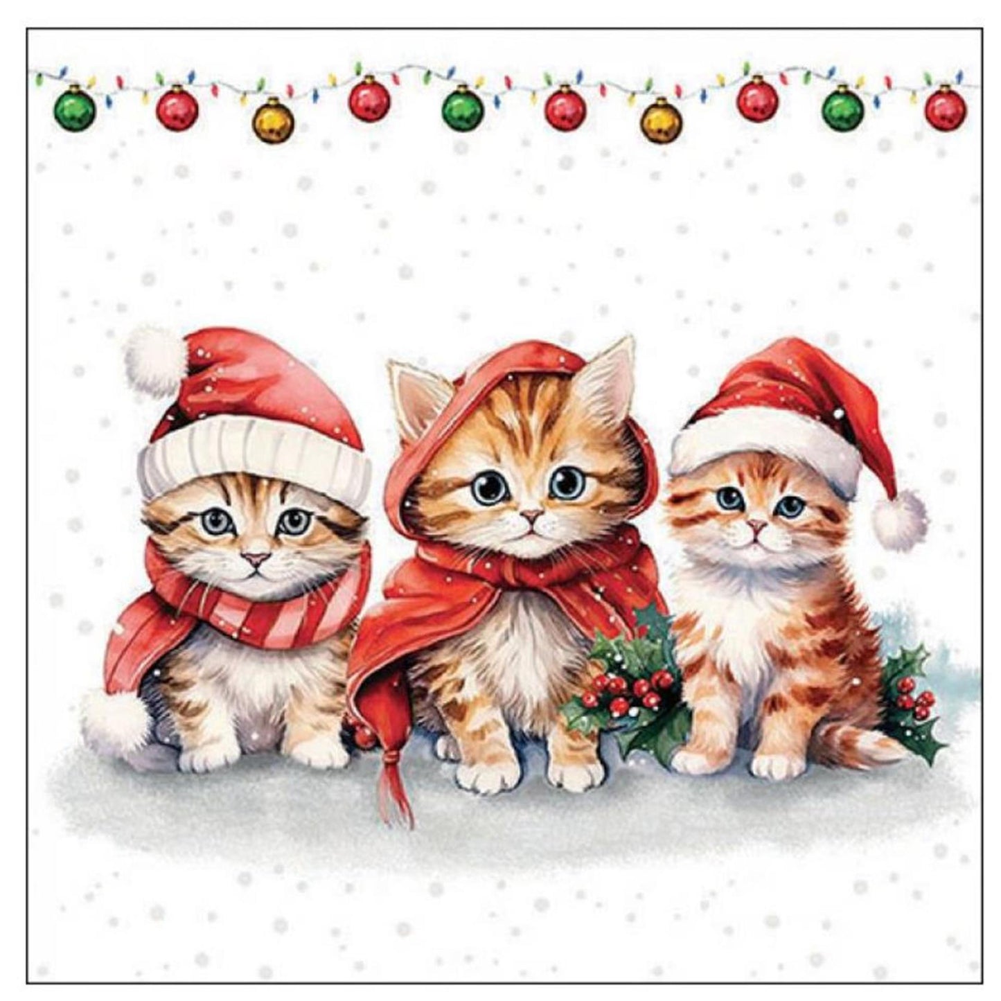 Ambiente servetten 33cm funny cute kittens fsc mix