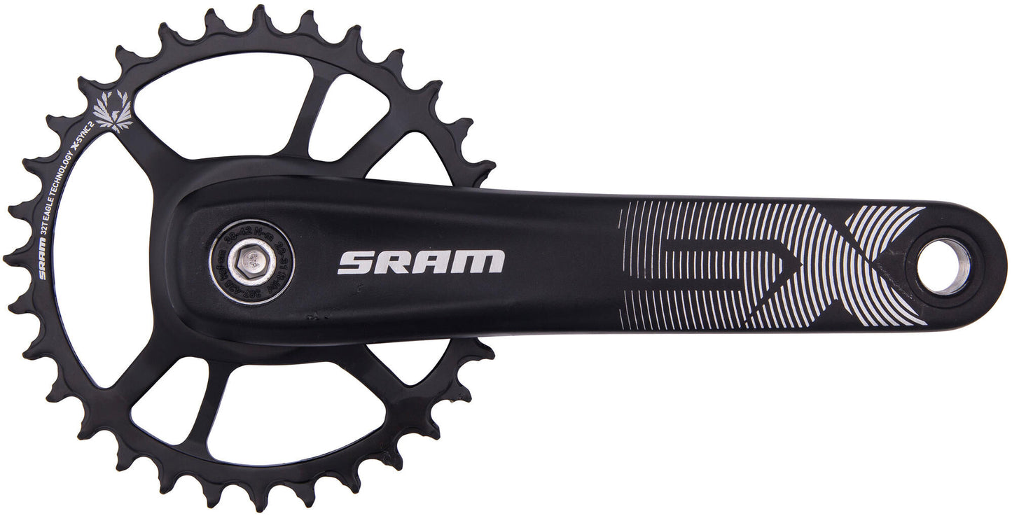 Sram kettenradgarnitur sx eagle crankset force axs powerspline 32t 175mm
