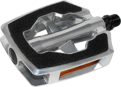 Marwi pedaalset sp-890 sandblock zwart aluminium zilver