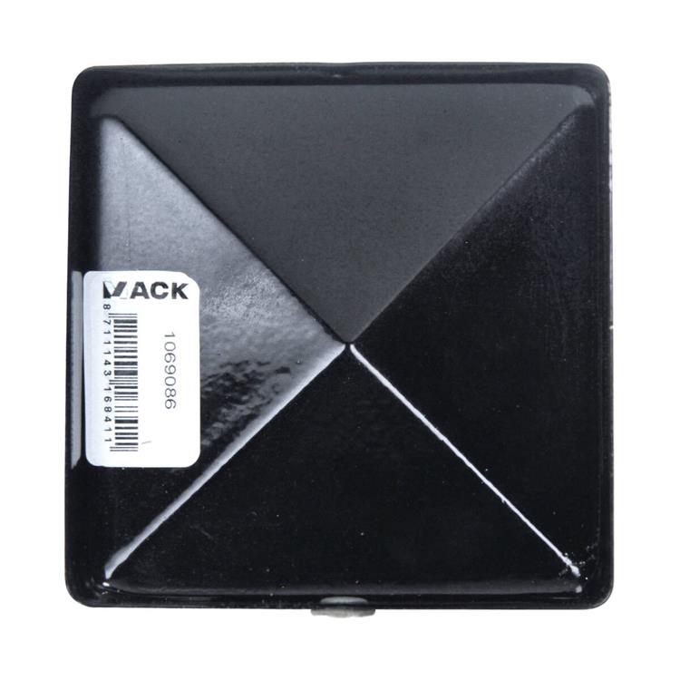 Mack 1069086 - paalornament piramide zwart 91 mm | 10 stuks