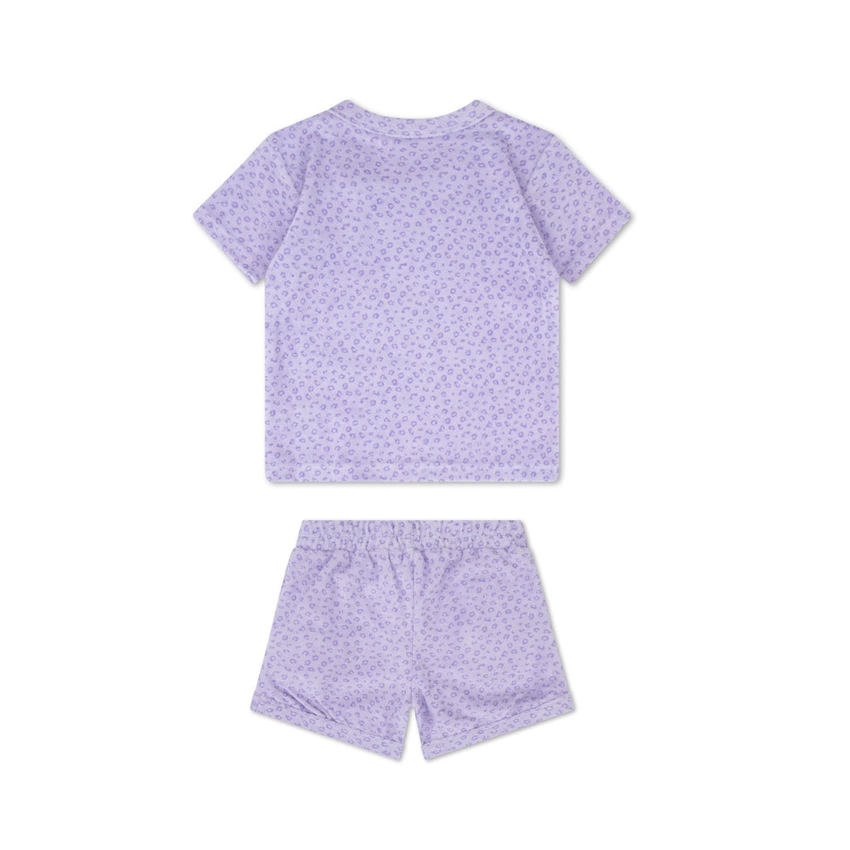Leopard | lila meisjes set strand - terry