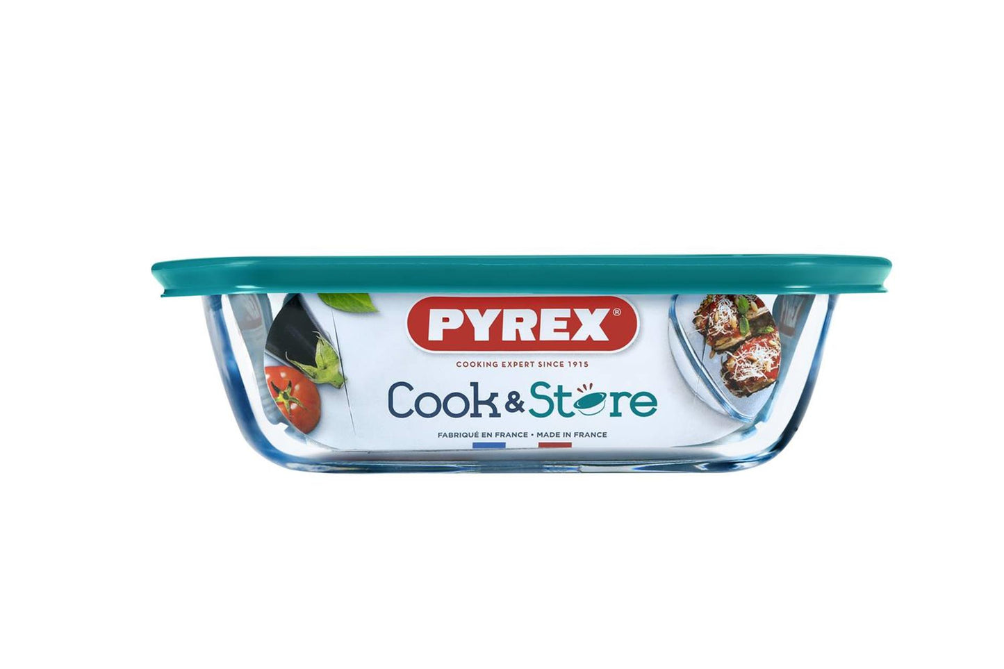 Pyrex cook store rechthoekige bewaarschaal 23x15x6cm - 1100ml - borosilicate glass