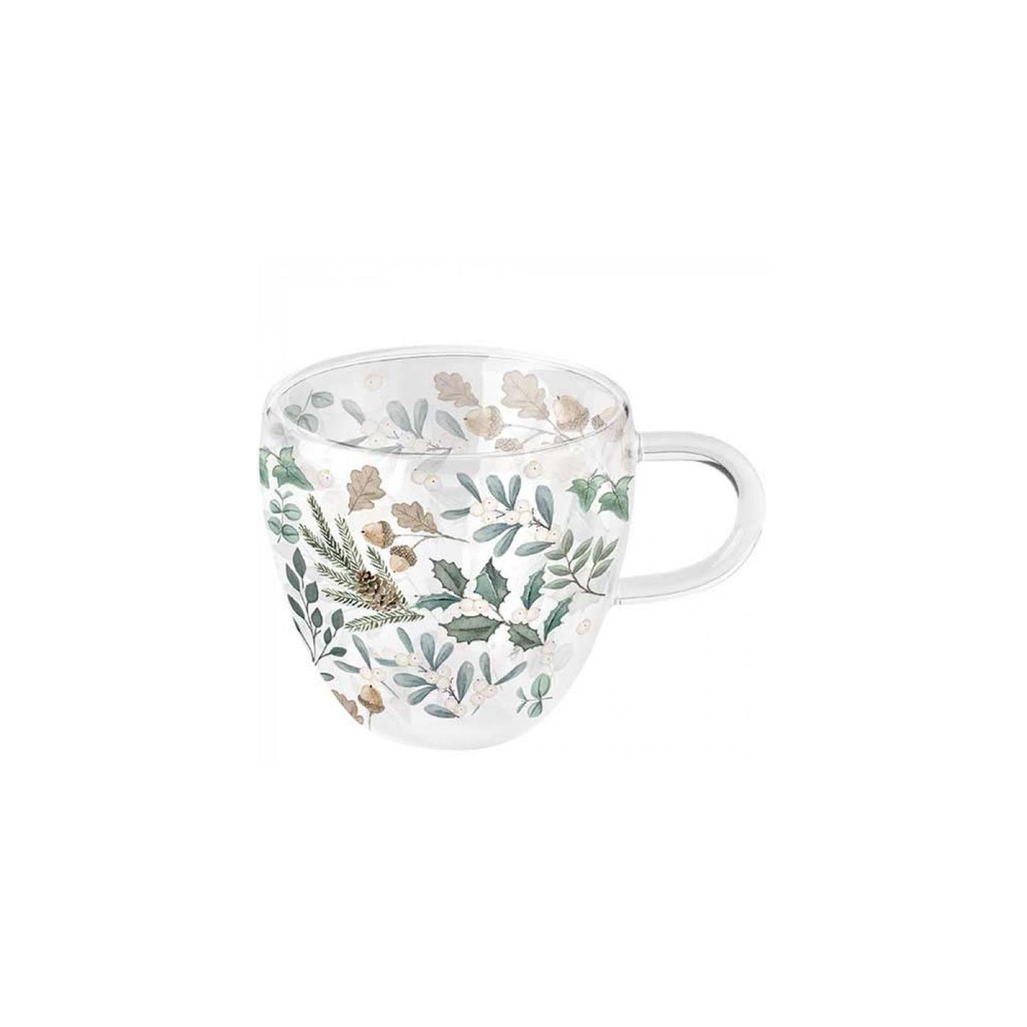 Ambiente dubbelwandig glas 200ml collection of leaves