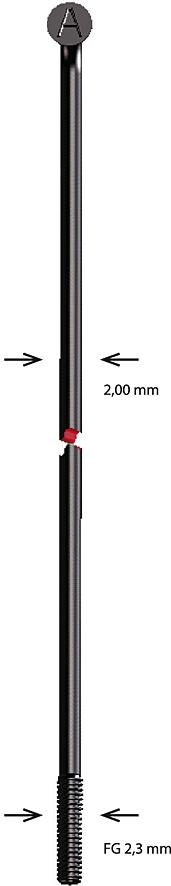 Alpina spaak spoke sst 2x184 mm b