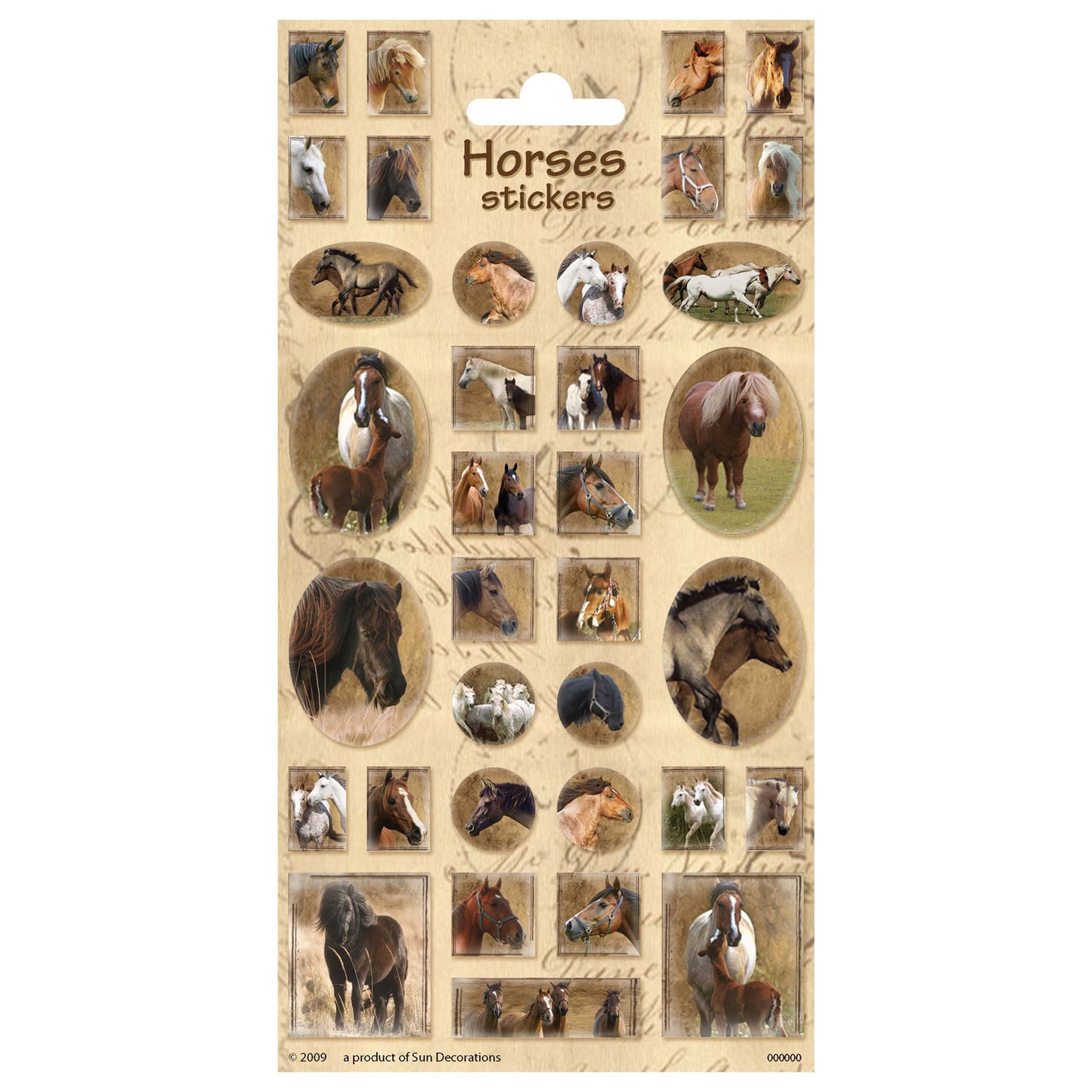 Creative craft group stickervel paarden