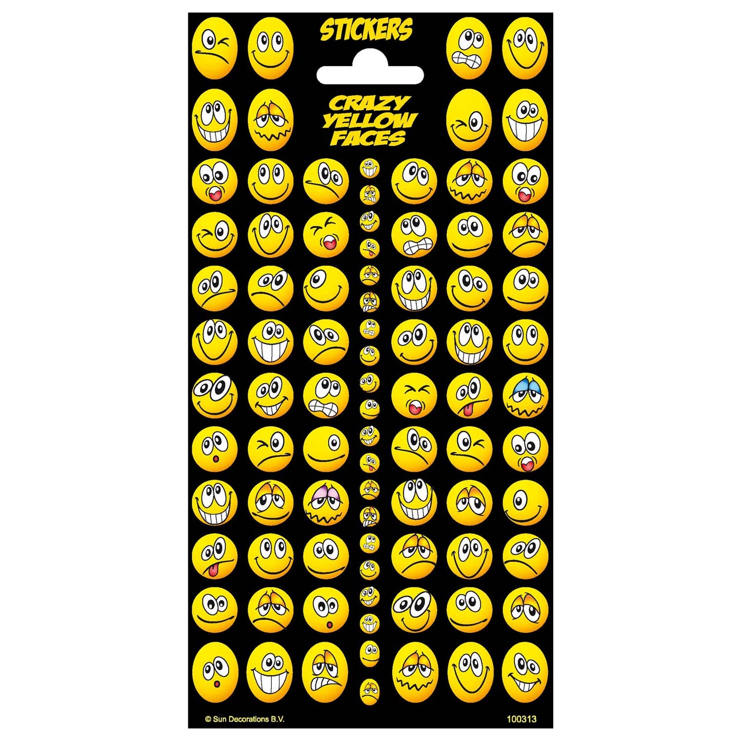 Creative craft group stickervel twinkle - grappige gezichten