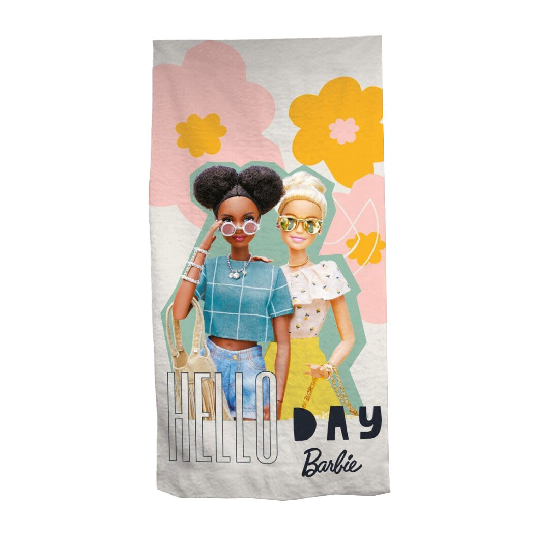 Mattel strandlaken barbie beach, 70x140cm