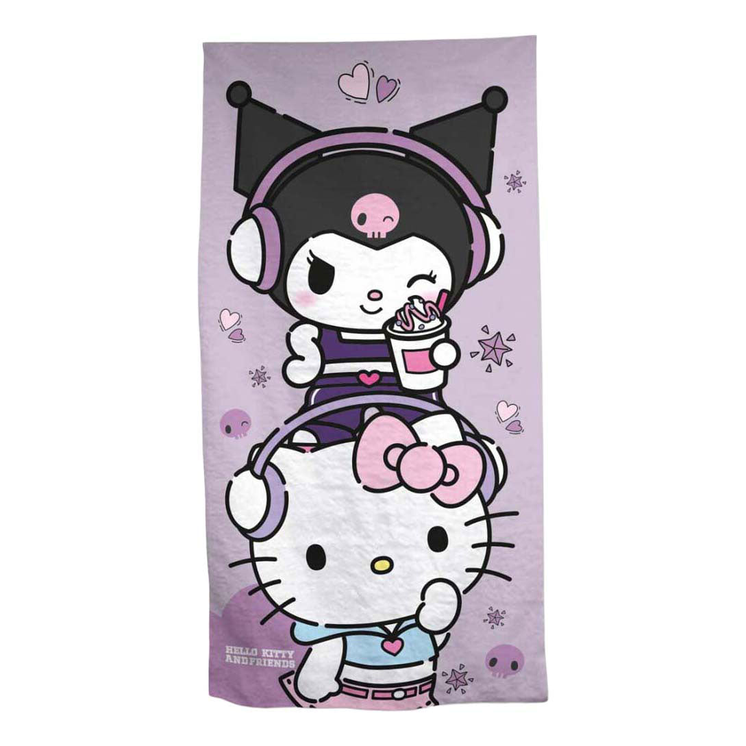 Ty hello kit kuromi strandlaken - 70x140 cm