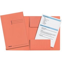 Mappen esselte 3 flappen a4 240x318mm oranje