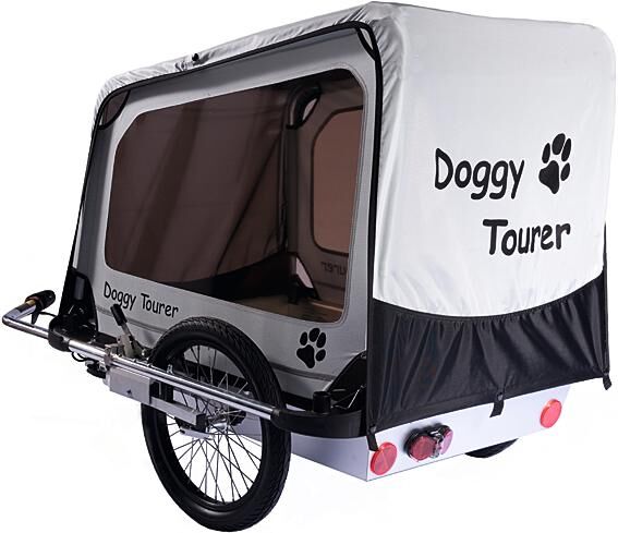 Doggytourer fiets-hondenkar doggy tourer l dog trailer kids touring doggy tourer l sil. bl.