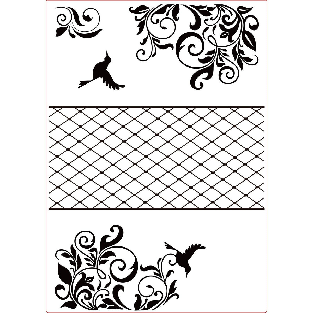 Vaessen creative • embossing folder drieluik