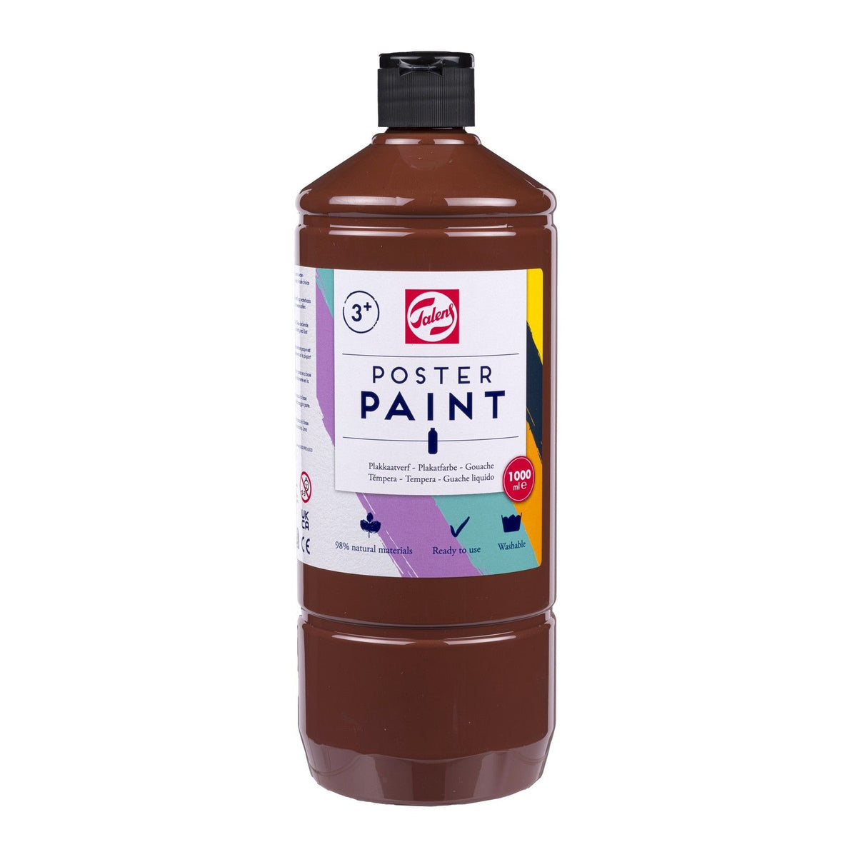 Talens • plakkaatverf openstock 1000ml bruin 400