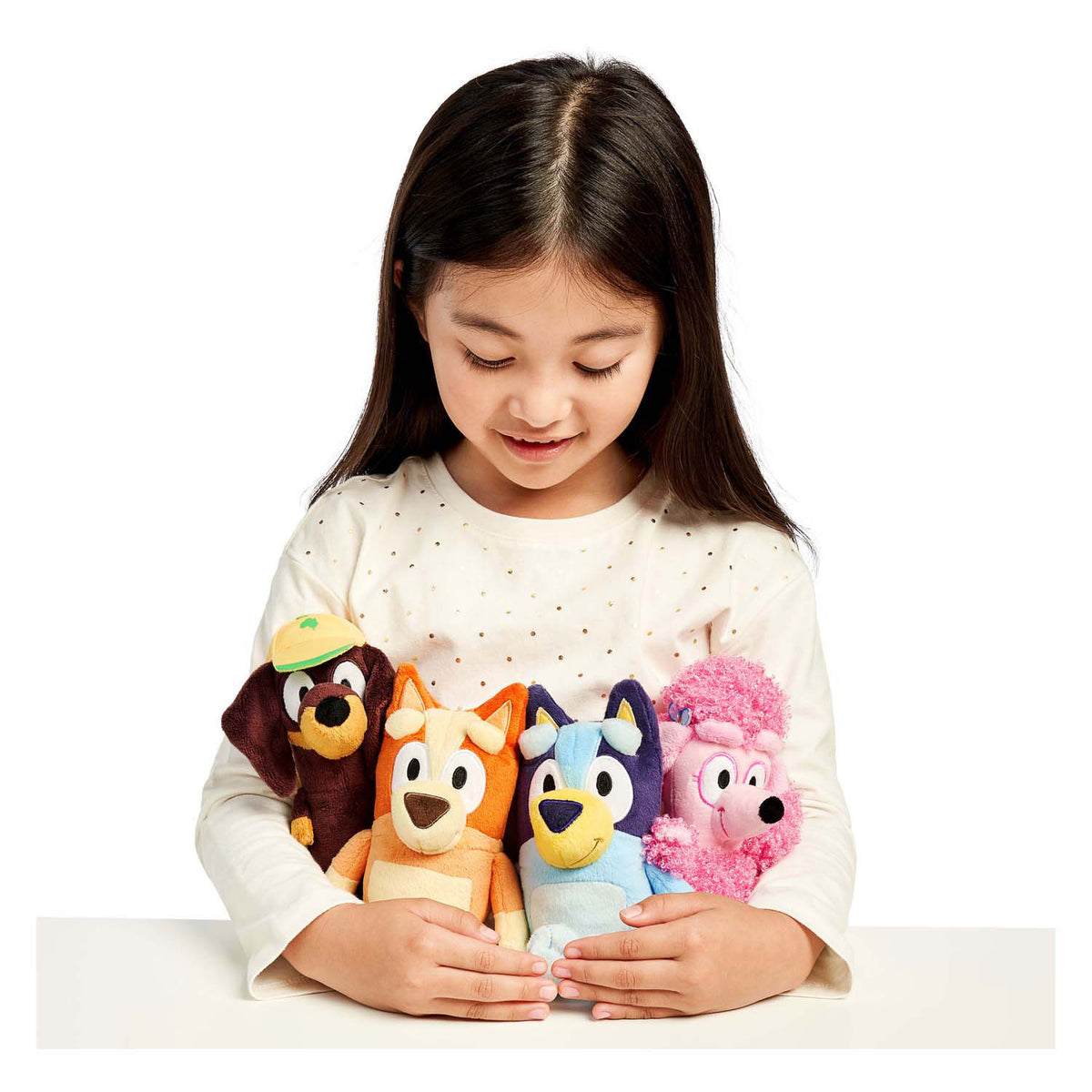 Moose toys knuffel pluche bluey coco, 20cm