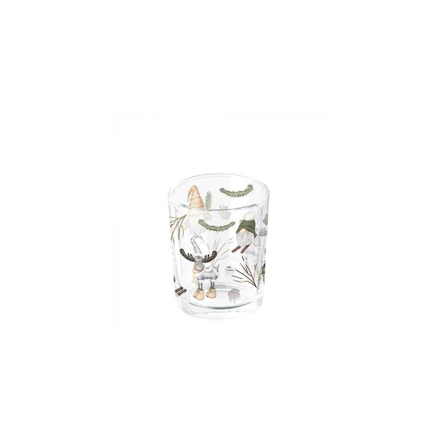 Ambiente theelichthouder forest gnomes white