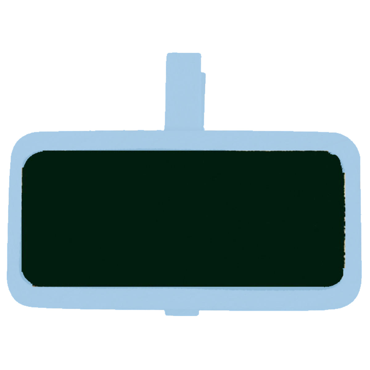 Vaessen creative • schoolbordje met wasknijper 4x3cm 12pcs baby blauw