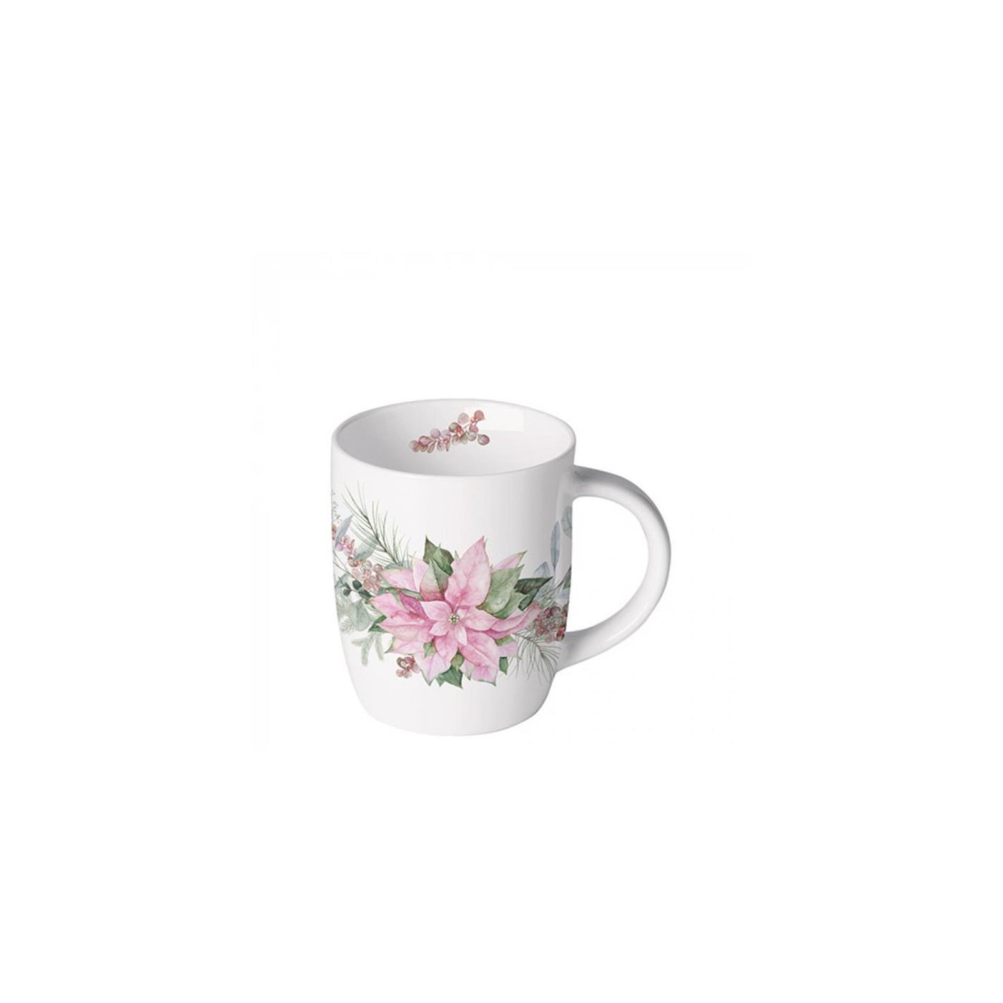 Ambiente mok 200ml pink poinsettia