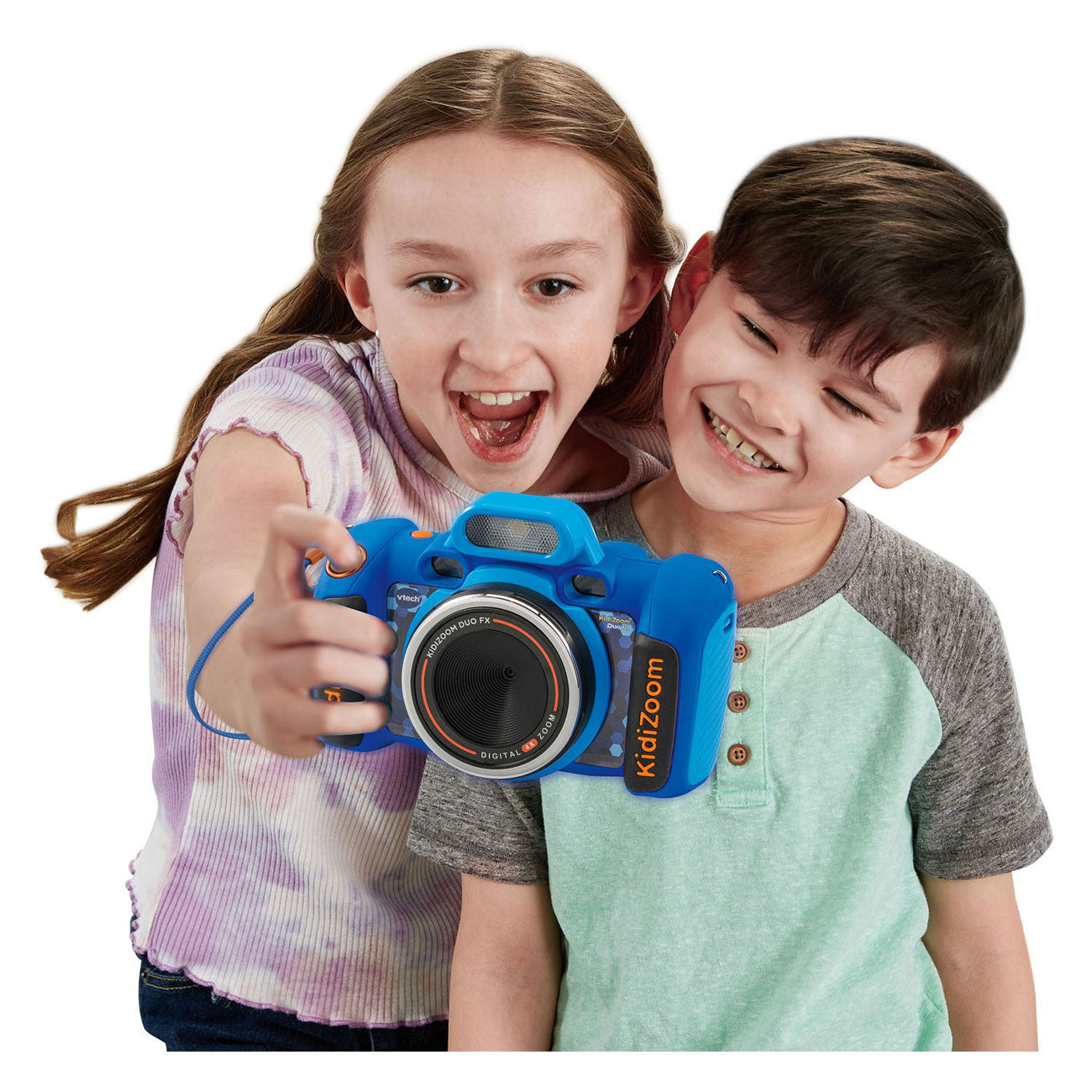 Vtech kidizoom duo fx kindercamera - interactief speelgoed - foto's en video's maken - speelgoed vanaf 4 jaar - blauw