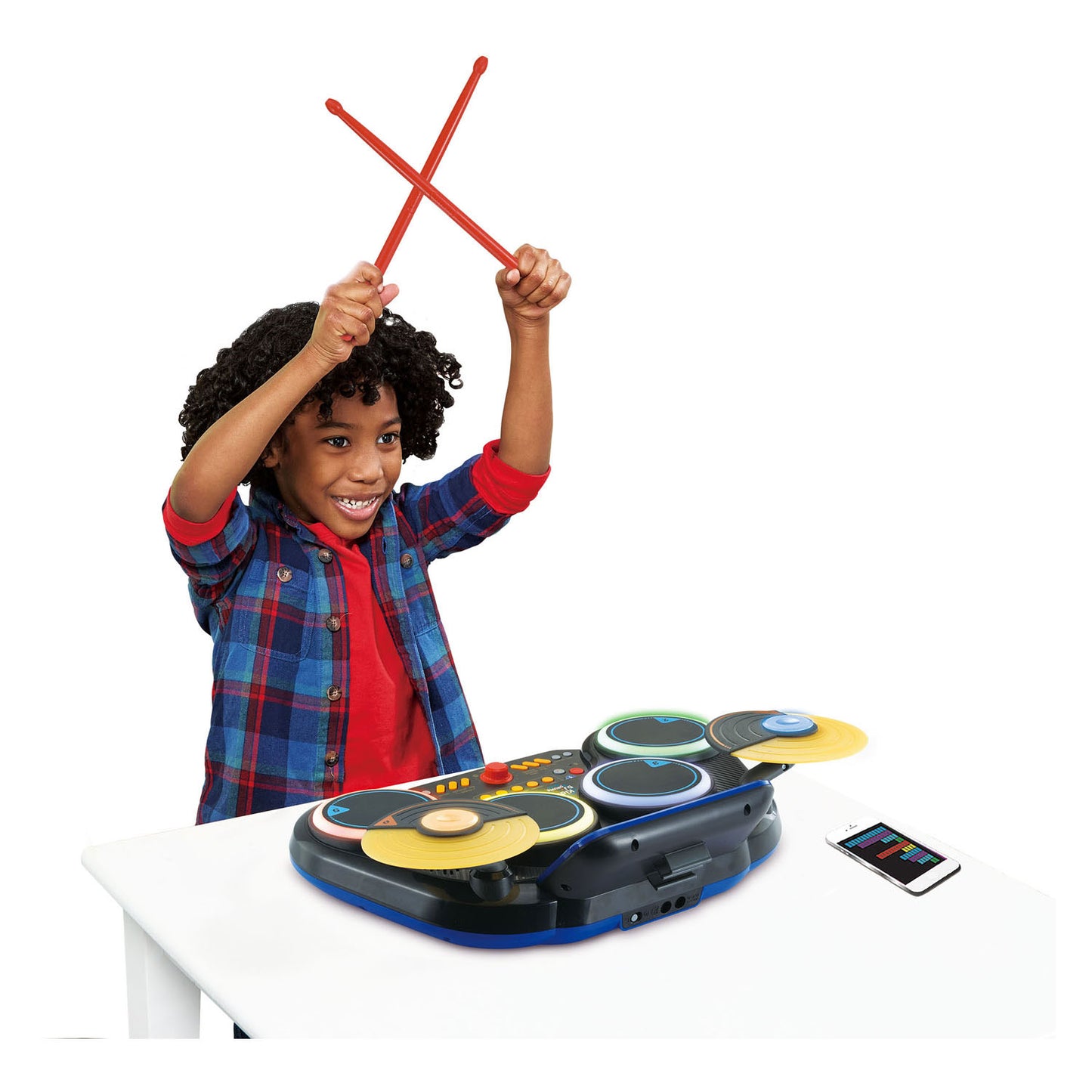 Vtech kidi dj drums - interactief speelgoed - stimuleert creativiteit - inclusief opname functie bluetooth - speelgoed vanaf 6 jaar
