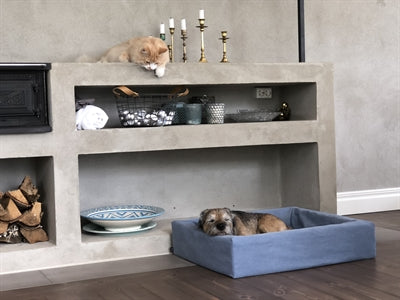 Bia bed Cotton hoes voor hondenmand blauw