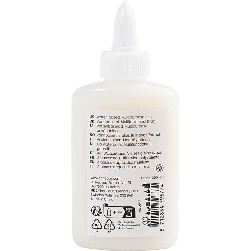 Creativ company transparante lijm op waterbasis - 100ml