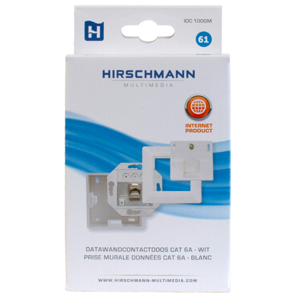 Hirschmann hirsch data wandcontactdoos 1x