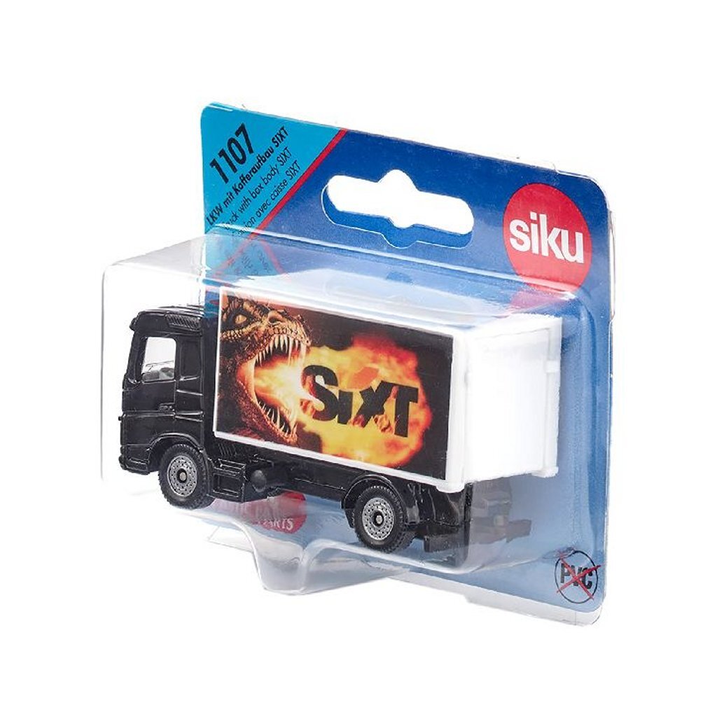 Siku vrachtwagen met gesloten opbouw sixt 1:87 nr 1107