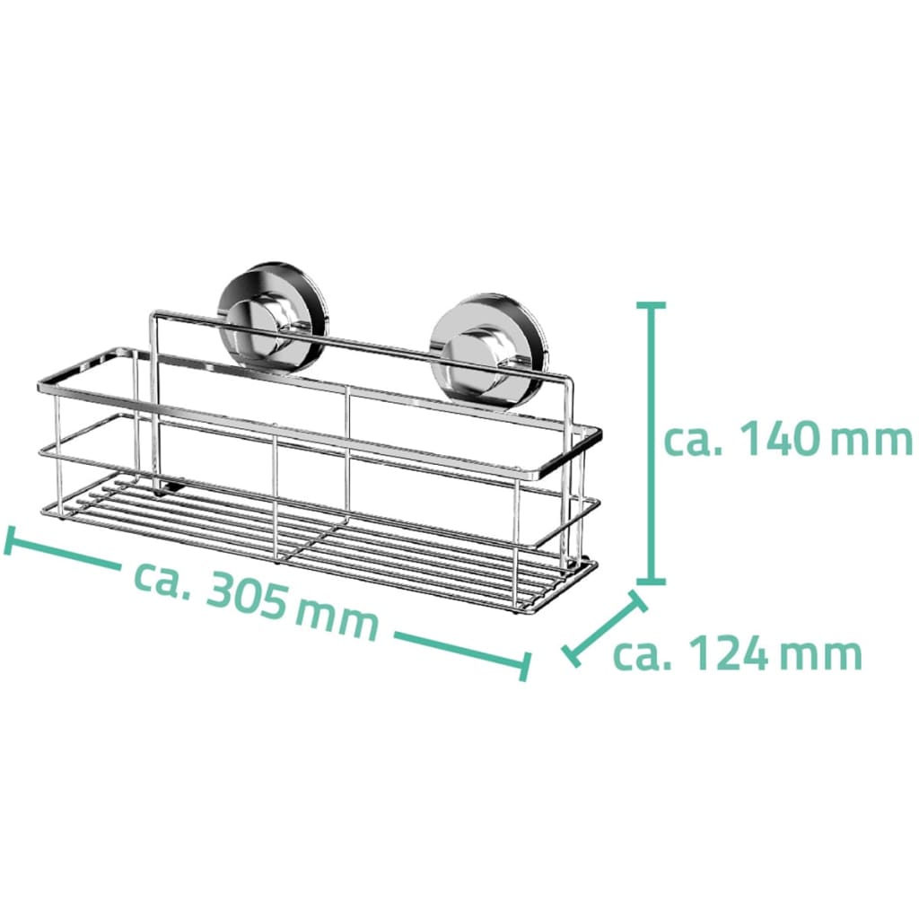 Ridder doucherek 30,5x12,4x14 cm chroom 12010200