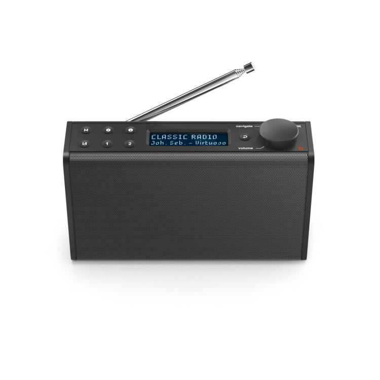 Hama digitale radio dr7usb fm dab dab+ werkt op batterijen