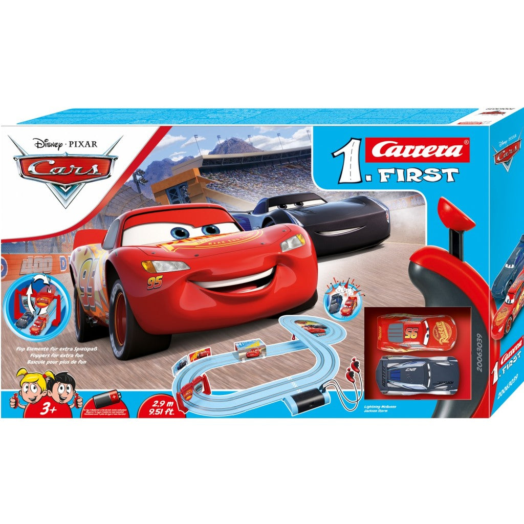 Carrera first disney cars racebaan 290 cm + 2 auto #039;s