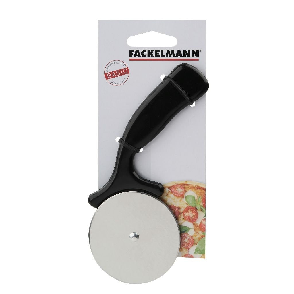 Fackelmann basic pizzasnijder 16 cm zwart pp rvs