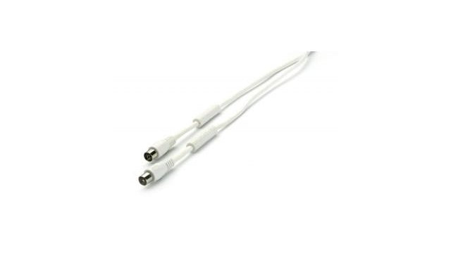 Vivanco 43049 tv radio antenne kabel 5 m met ferrite kern