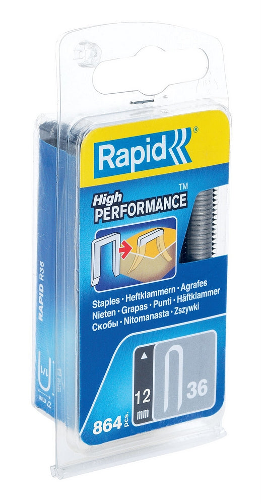 Rapid nr. 36 kabelnieten 12 mm, 864 stuks - 40109626 - 40109626