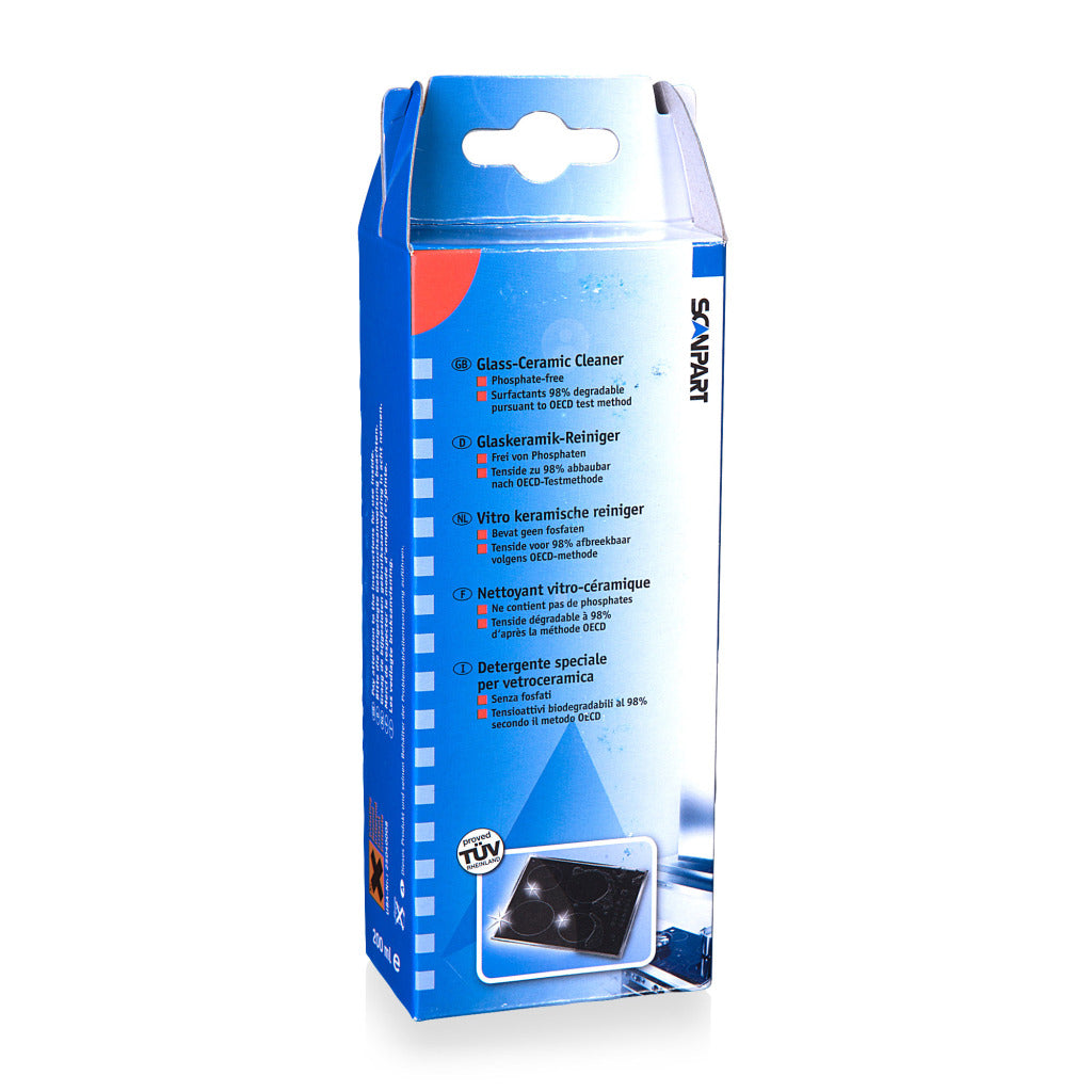 Scanpart kookplaat reiniger 250ml - voor alle glazen kookplaten - zoals keramische inductie en halogeen kookplaten - alledag - universeel