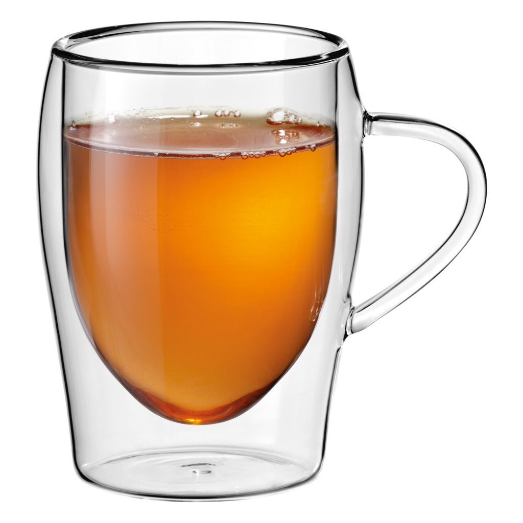 Scanpart dubbelwandige theeglazen 300 ml - thee - theeglas dubbelwandig - 2 stuks